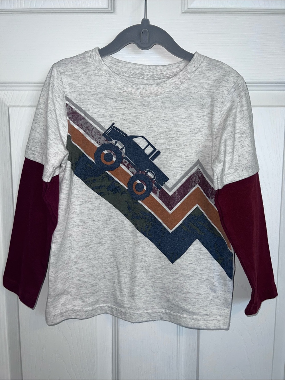 Kids 5T Long Sleeve Monster Truck Tee